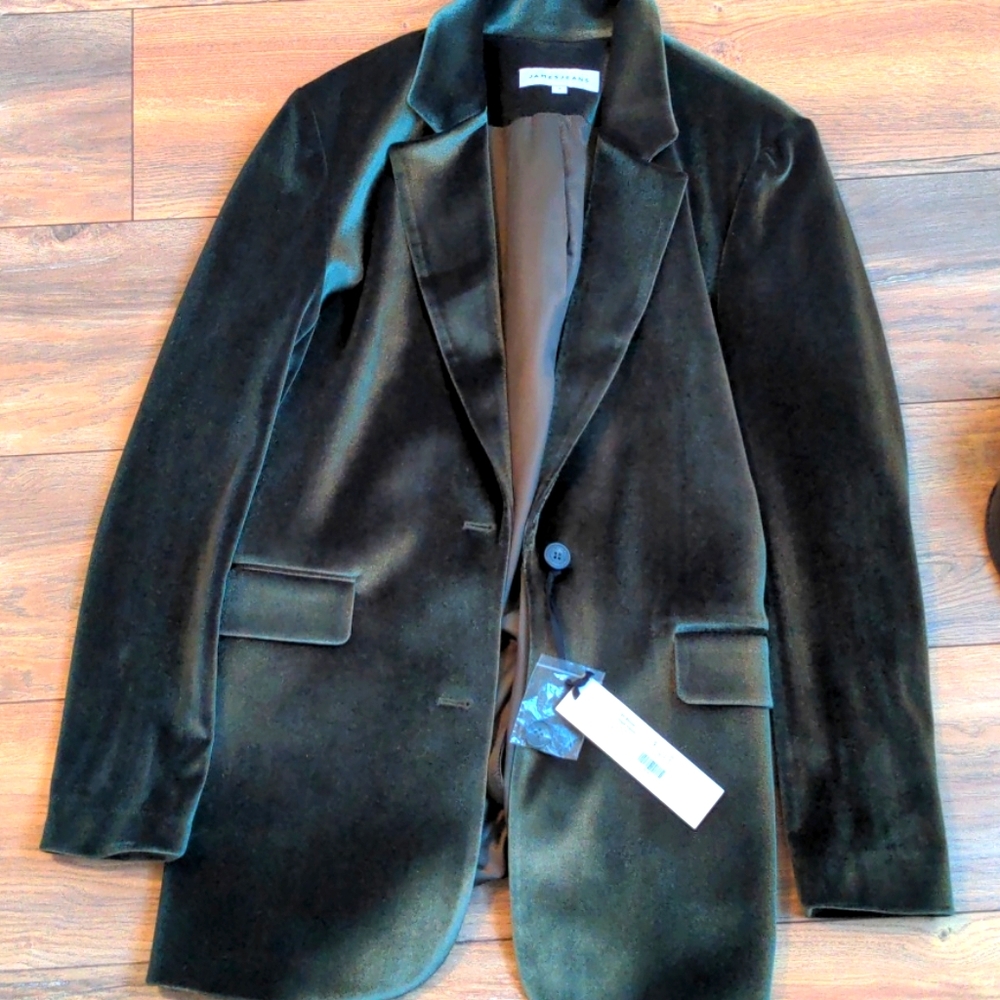 James Jeans Boyfriend Velvet Blazer Jacket